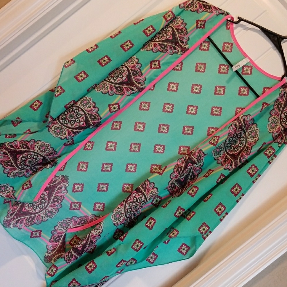Bright paisley kimono